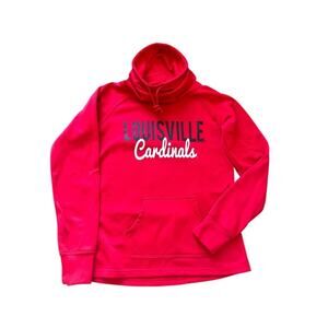 Louisville Cardinals Women's Athletic Cowlneck Sweatshirt Medium EUC